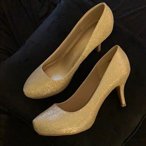 Gold Heels Size 10